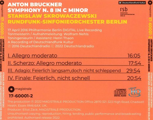 Rundfunk-Sinfonieorchester Berlin, Stanisław Skrowaczewski - Bruckner: Symphony No. 8 (2022)