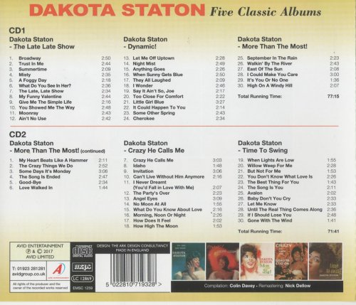 Dakota Staton - Five Classic Albums (2CD, 2017)