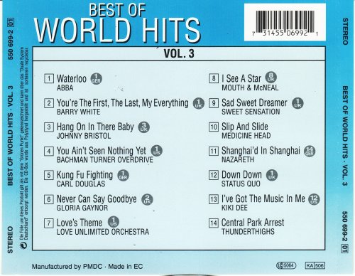 VA - Best Of World Hits, Vol.3 (30 Jahre Super Oldies) (1994) CD-Rip