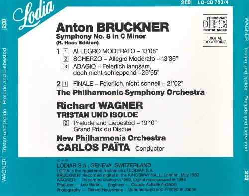 The Philharmonic Symphony Orchestra, Carlos Païta - Bruckner: Symphony No. 8 (1985)