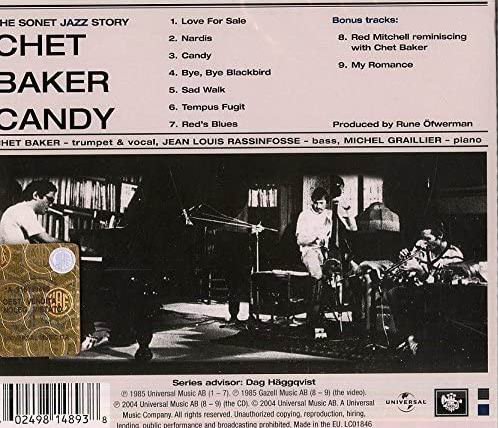 Chet Baker - Candy (1985) CD Rip