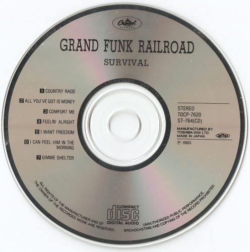 Grand Funk Railroad - Survival (1971) [1993 Japanese Edition]