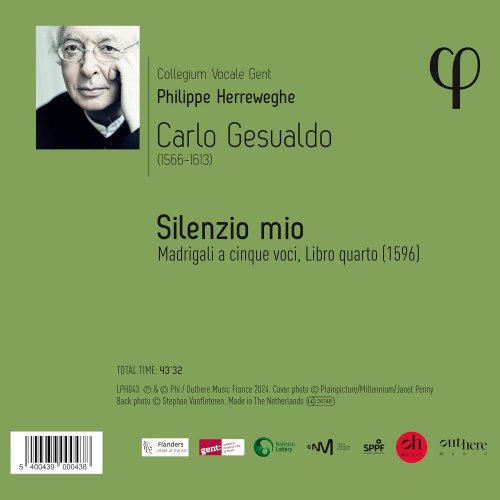 Collegium Vocale Gent, Philippe Herreweghe - Gesualdo: Silenzio mio. Il quarto libro di madrigali (2024) [Hi-Res]