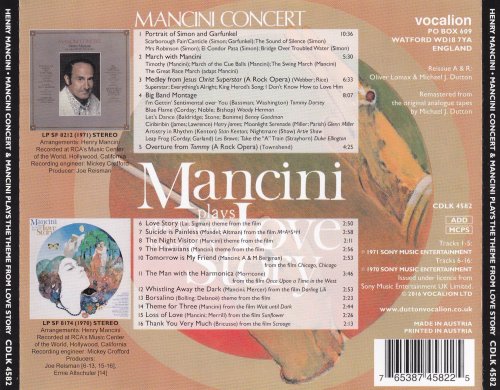 Henry Mancini - Mancini Concert & Mancini Plays The Theme From Love Story (2016)