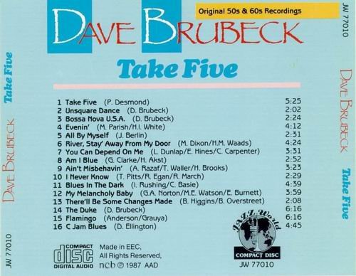 Dave Brubeck - Take Five (1987)