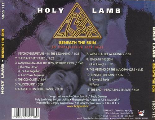 Holy Lamb - Beneath the Skin(A Trangressive Rock Tale) (2002)