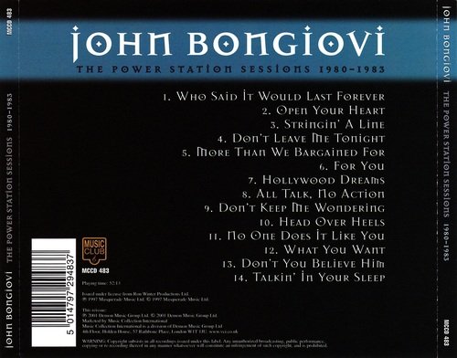 John Bongiovi - The Power Station Sessions 1980-1983 (2001) CD-Rip