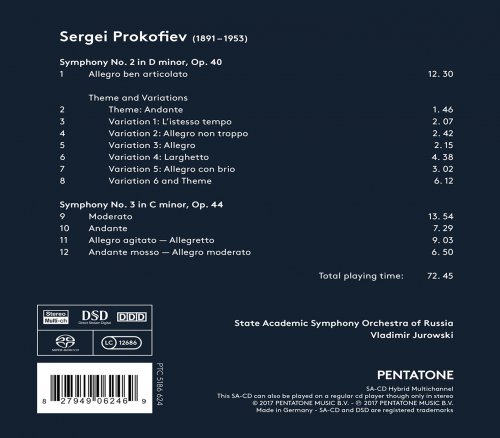 Vladimir Jurowski - Prokofiev: Symphonies No.2 / No.3 (2017) [SACD]