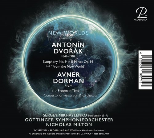 Göttinger Symphonie Orchester, Nicholas Milton, Sergey Mikhaylenko - New Worlds: Dvořák & Dorman (2025) [Hi-Res]