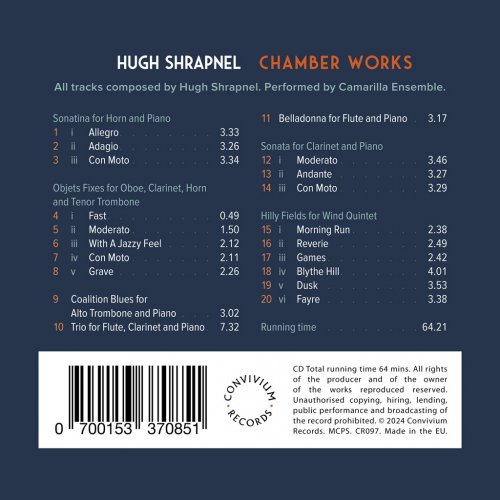 Camarilla Ensemble - Hugh Shrapnel: Chamber Works (2025) [Hi-Res]