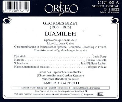 Lamberto Gardelli, Lucia Popp - Bizet: Djamileh (1988)