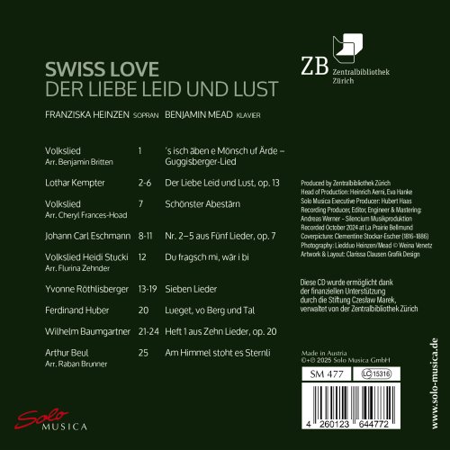 Benjamin Mead, Franziska Andrea Heinzen - Swiss Love – Der Liebe Leid und Lust (2025) [Hi-Res]