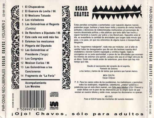 Oscar Chavez - Par-Odias Neo-Liberales Vol. 2 (2000) [CD-Rip]