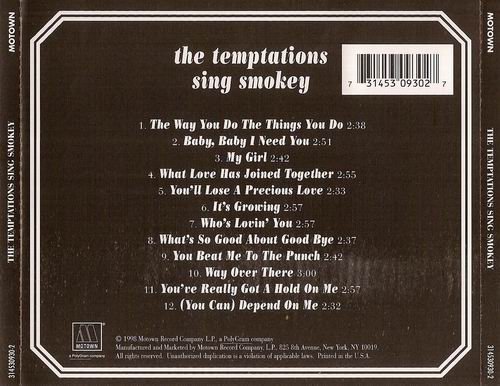 The Temptations - The Temptations Sing Smokey (1965)