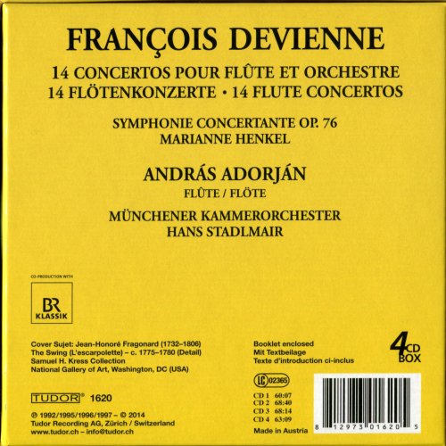 András Adorján, Münchener Kammerorchester, Hans Stadlmair - Devienne: 14 Concertos Pour Flute (2014)