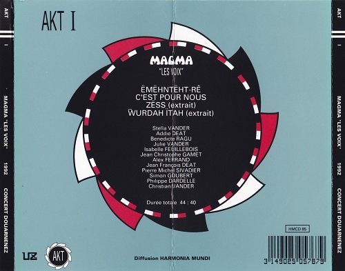 Magma - "Les Voix" - Concert 1992 Douarnenez (1992) CD-Rip