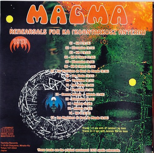 Magma - Rehearsals For KA (Kohntarkosz Anteria) 1973 (2009) CD-Rip