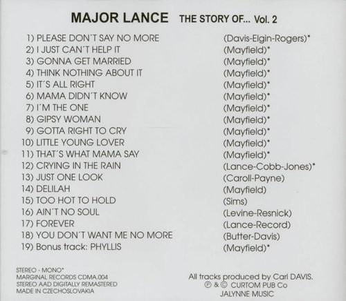 Major Lance - The Story of Major Lance, Vol. 2 (1999)