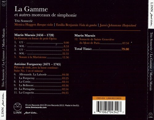 Trio Sonnerie - La Gamme et autres morceaux de simphonie: Marin Marais, Antoine Forqueray (2013) CD-Rip