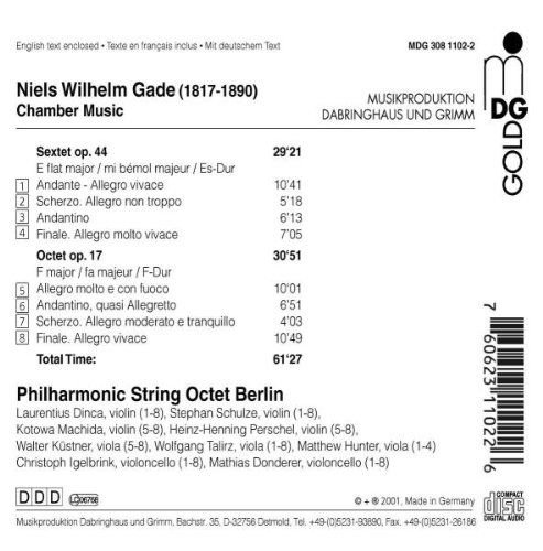 Philharmonic String Octet Berlin - Gade: Sextet op. 44, Octet op. 17 (2001) CD-Rip