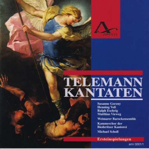 Susanne Gorzny, Henning Voß, Ralph Eschrig, Matthias Vieweg, Michael Schöll, Weimarer Barockensemble and Kammerchor der Biederitzer Kantorei - Georg Philipp Telemann: Cantatas TWV 1:1328,1:1313,1:254 (2025)