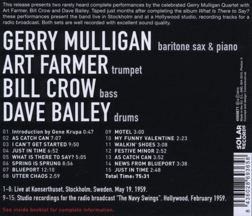 Gerry Mulligan Art Farmer Quartet - In Stockholm & Hollywood 1959 (2010)