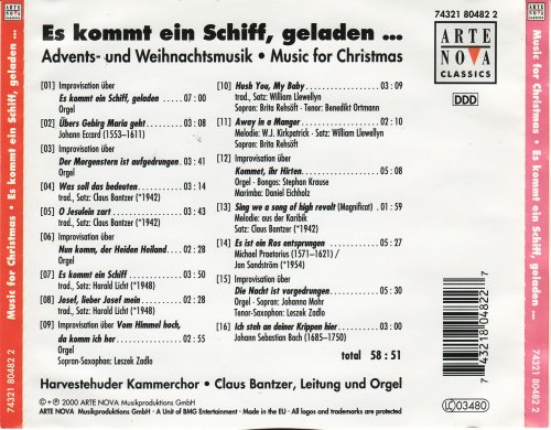 Harvestehuder Kammerchor - Es kommt ein Schiff, geladen (2000) CD-Rip