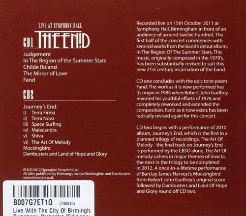 The Enid - Live with The City of Birmingham Symphony Orchestra & The Warickshire County Youth Choirs (2012) CD-Rip