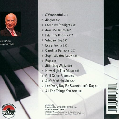 Dick Hyman - Solo at the Sacramento Jazz Festivals 1983-1988 (2017)