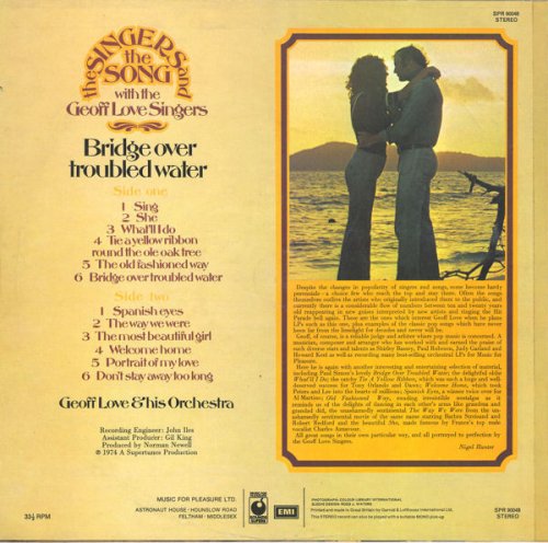 The Geoff Love Singers with Geoff Love & His Orchestra - Bridge over Troubled Water (1974) LP