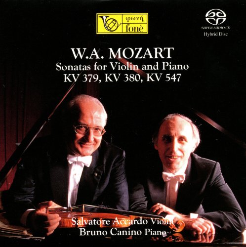 Salvatore Accardo - Mozart: Sonatas for Violin and Piano KV 379, KV 380, KV 547 (2021) [SACD]