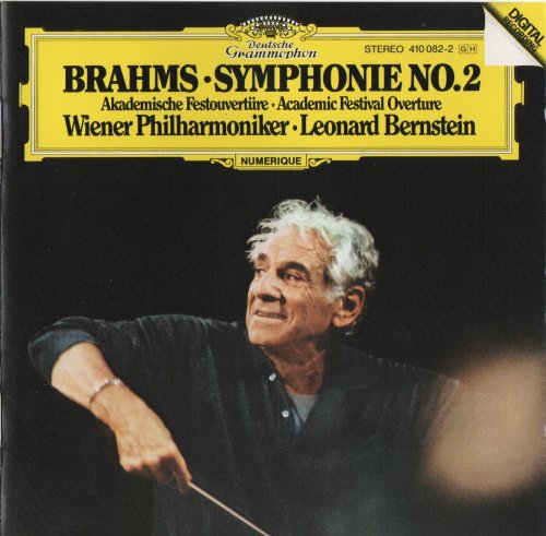 Wiener Philharmoniker, Leonard Bernstein - Brahms: Symphony No.2, Academic Festival Overture (1983) CD-Rip