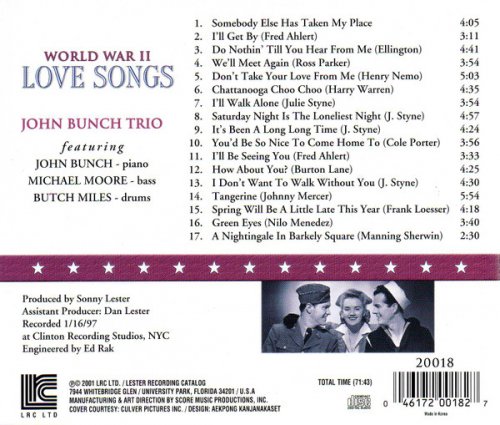 John Bunch Trio - World War II Love Songs (2001)