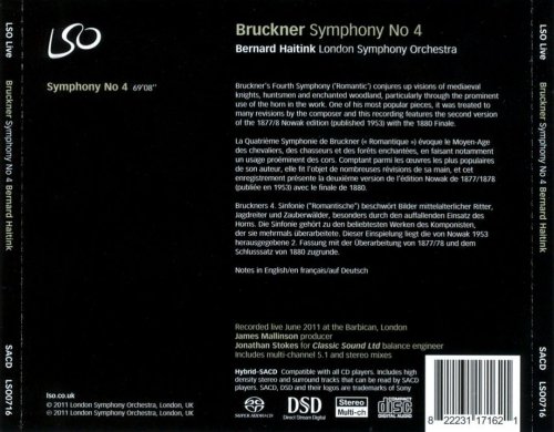 London Symphony Orchectra, Bernard Haitink - Bruckner: Symhony No. 4 (2011)