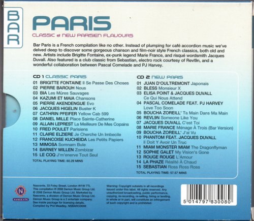 VA - Bar Paris - Classic & New Parisien Flavours (2008) CD-Rip