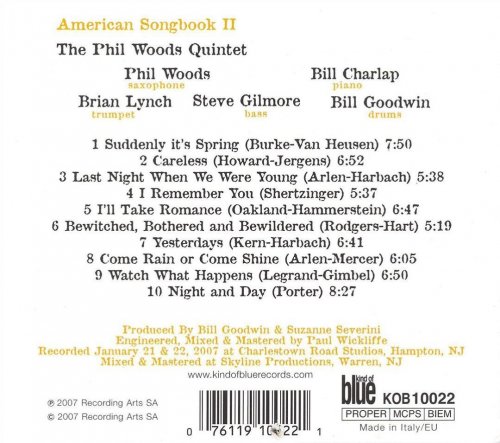 The Phil Woods Quintet - American Songbook II (2007)