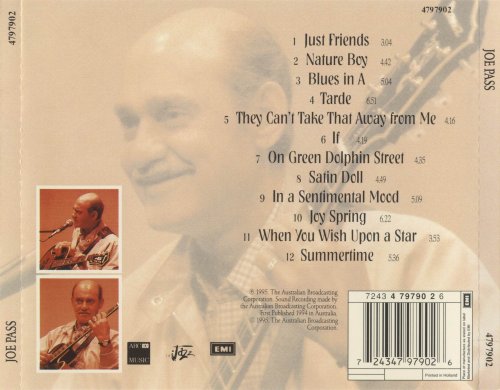 Joe Pass - Live at Elder Hall, Adelaide (1995)