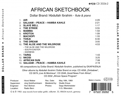 Dollar Brand - African Sketchbook (1985)