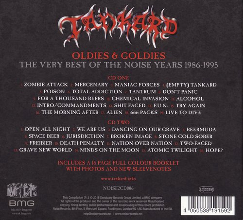 Tankard - Oldies & Goldies - The Very Best Of The Noise Years 1986-1995 (2016) CD-Rip