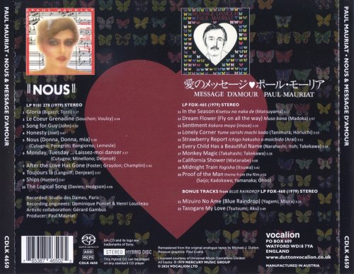 Paul Mauriat - Nous (1979) & Message D’Amour (1979) [2024 SACD]