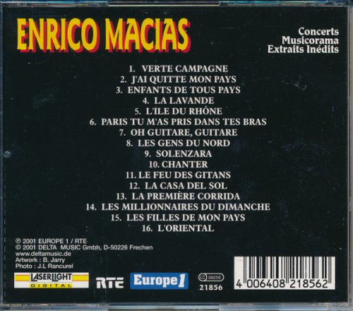 Enrico Macias - Concerts Musicorama (2001) CD-Rip