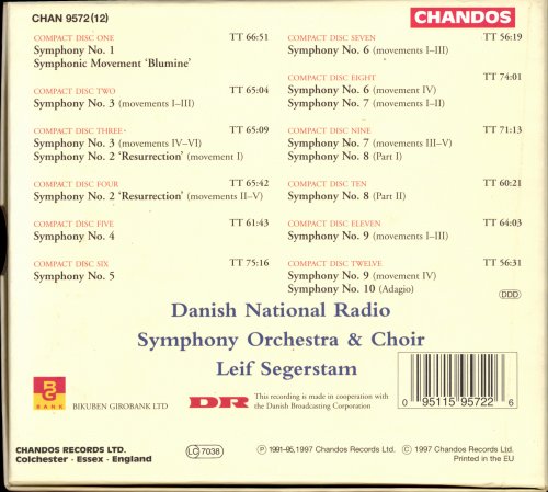 Leif Segerstam - Mahler: Symphonies No. 1-10 (1997) [12CD Box Set]