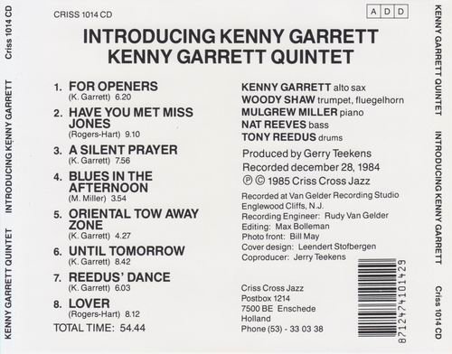 Kenny Garrett Quintet Featuring Woody Shaw - Introducing Kenny Garrett (1985) CD Rip