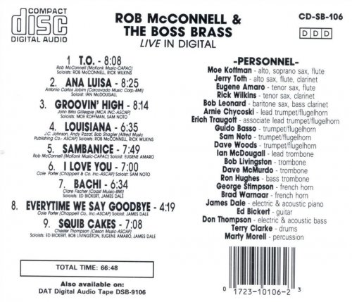 Rob McConnell & The Boss Brass - Live in Digital (1988)