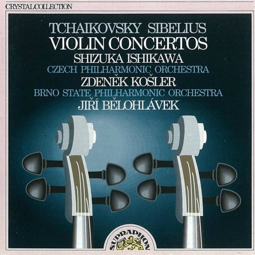 Shizuka Ishikawa, Czech Philharmonic Orchestra, Brno Philharmonic Orchestra, Zdenek Kosler, Jiří Bělohlávek - Tchaikovsky, Sibelius: Violin Concertos (1991)