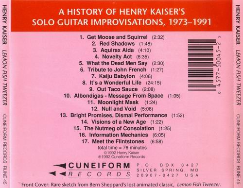 Henry Kaiser - Lemon Fish Tweezer (1992)