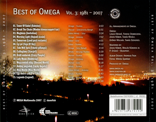 Omega - Best of Omega Vol.3: 1981-2007 (2005) CD-Rip