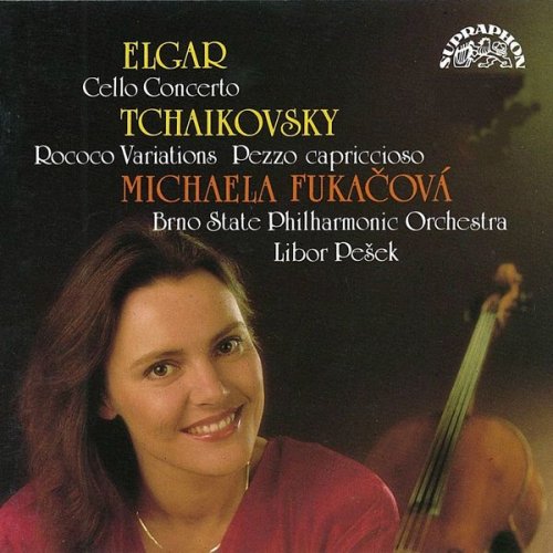 Michaela Fukačová, Brno Philharmonic Orchestra, Libor Pešek - Elgar: Cello Concerto / Tchaikovsky: Rococo Variations, Pezzo capriccioso (1991)