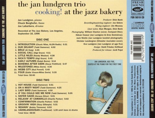 The Jan Lundgren Trio - Cooking! At the Jazz Bakery (1998)