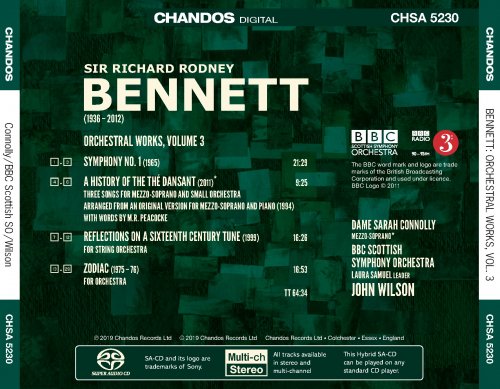 BBC Scottish Symphony Orchestra, John Wilson - Richard Rodney Bennett: Orchestral Works, Vol 3 (2019) [SACD]